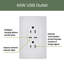 radiant 15A Tamper Resistant 65W Power Delivery USB Type C Duplex Outlet-117031270