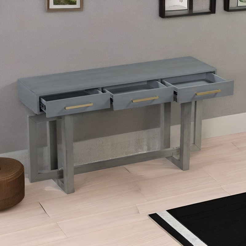 Calebjames 57'' Console Table, gray