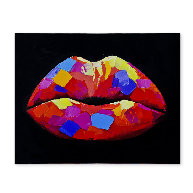Napperon coloré rouge à lèvres en polyester | Fashion Home Decor
