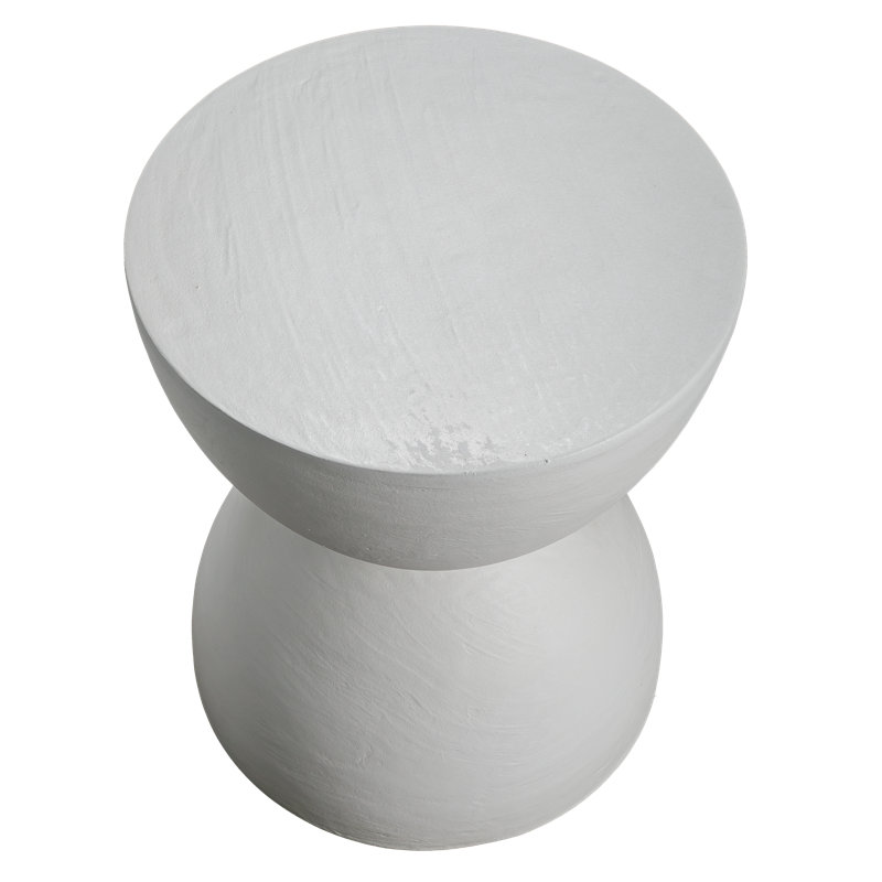 Double Drum Occasional Table hand-moulded in Lime Plaster