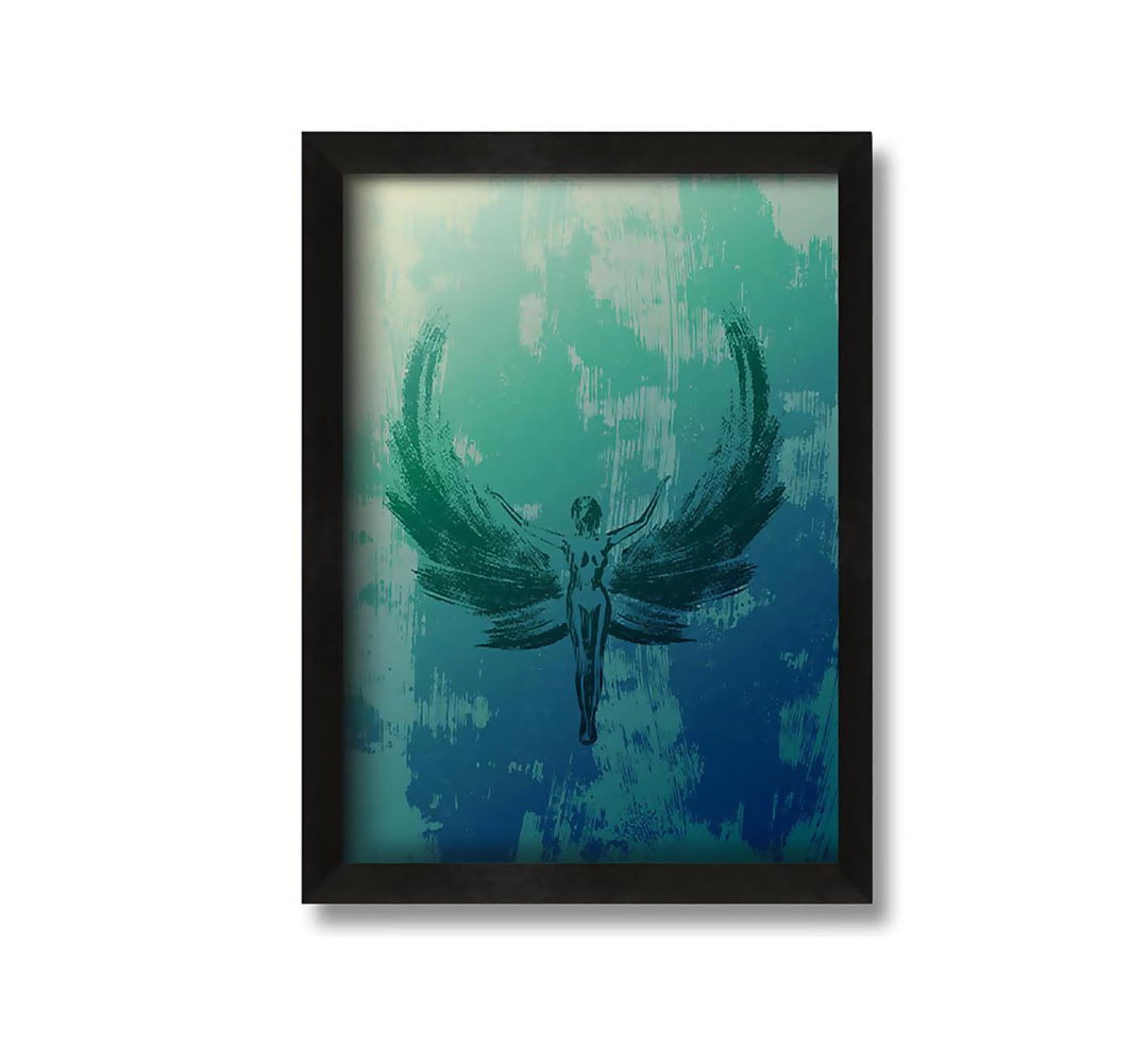 Gerahmtes Wandbild Green Angel