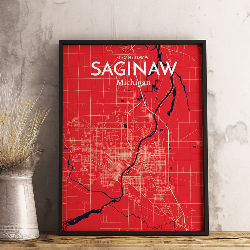 Saginaw - No Frame Print, 70.1cm H x 50cm W x 0.1cm D