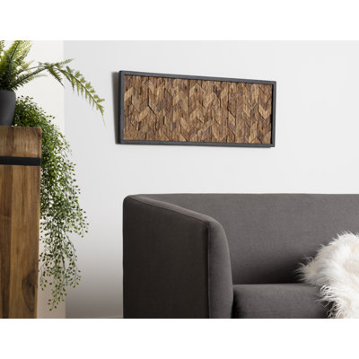 Handmade Abstract Wall Decor on Solid Wood