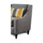 Fauteuil de chambre en polyester Ballina