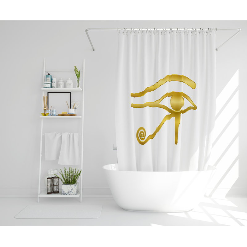 Sighrik Polyester Shower Curtain, 168cm H x 168cm W
