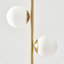 Sphere 65 in. Modern LED Energy-Efficient Floor Lamp with 2 Glass Globe Shades-54373944