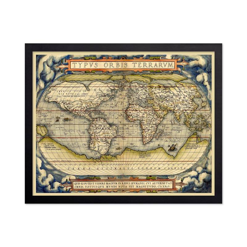 Theatrum Or bis Terrarum, Sans cadre, Affiche, H 24 po x l 32 po