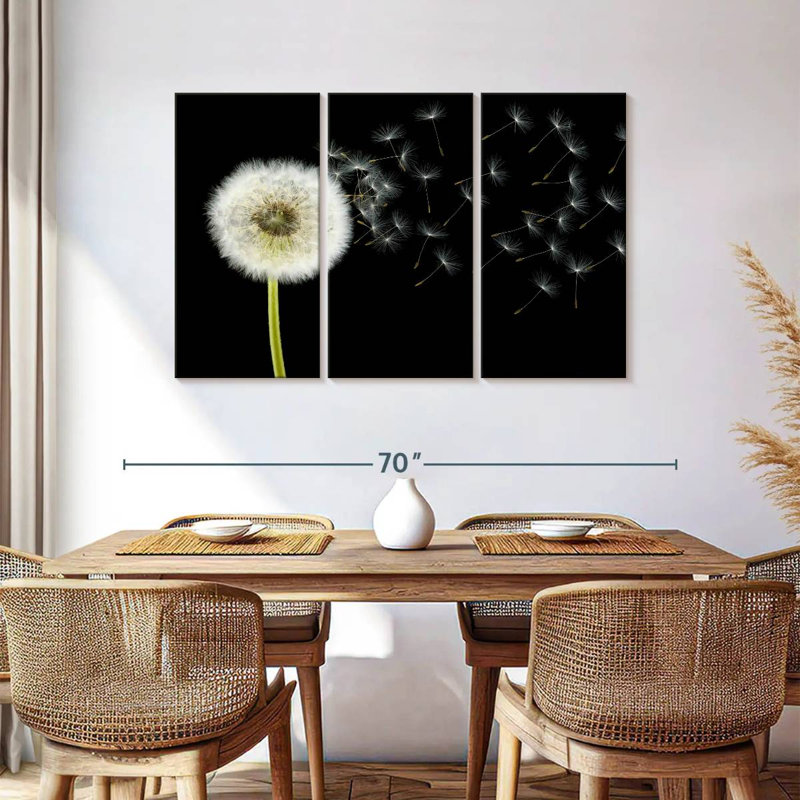 Harnek Fluffy Dandelion, 36" H x 57" W