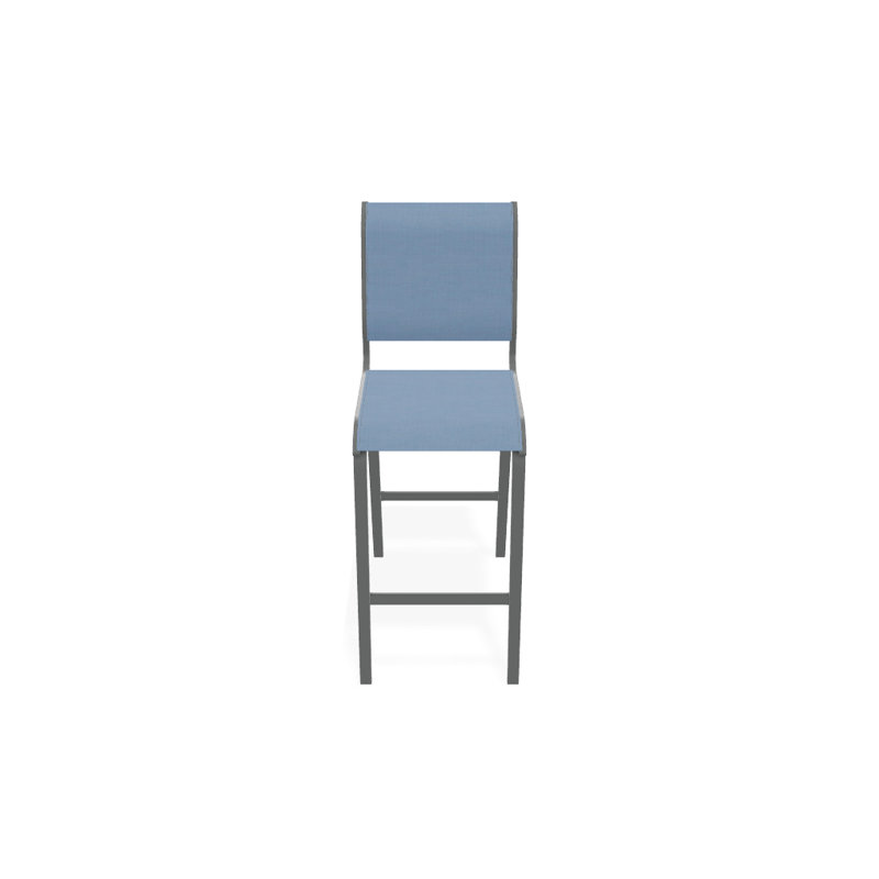 Tabouret de bar 29,5 po Holna, Graphite texturé, Ciel 42D