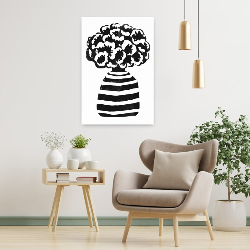 Art contemporain Art floral contemporain, H 36 po x l 24 po