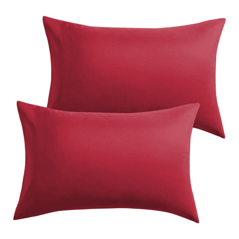 Microfiber Machine Tufted - Set of 2, Red