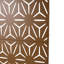 Écran d'intimité en métal brun H 76 po, pour patio, balcon, pelouse, jardin, terrasse, intérieur Ps104 brun, intérieur / extérieur polyvalent-121599774