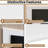 Dymphia Floating Entertainment Center for TVs up to 55 inch, TV Wall Panel with LED Strip and Shelf-1378349303