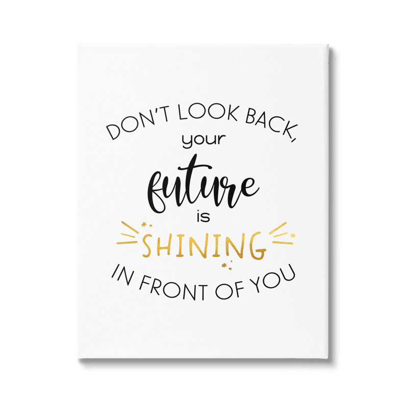 «Your future is shining», inspiration, typographie moderne, estampe blanche encadrée, art texturé par Anna Quach