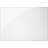 Bookshelf 5 Tier Modern Glossy White Laminate with Clear Tempered Glass, 58.75"H | White | MDF
