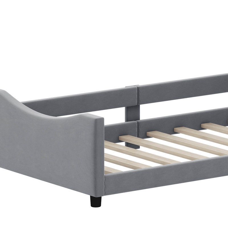 Lit de jour simple tapissier Janmarcos, Gris