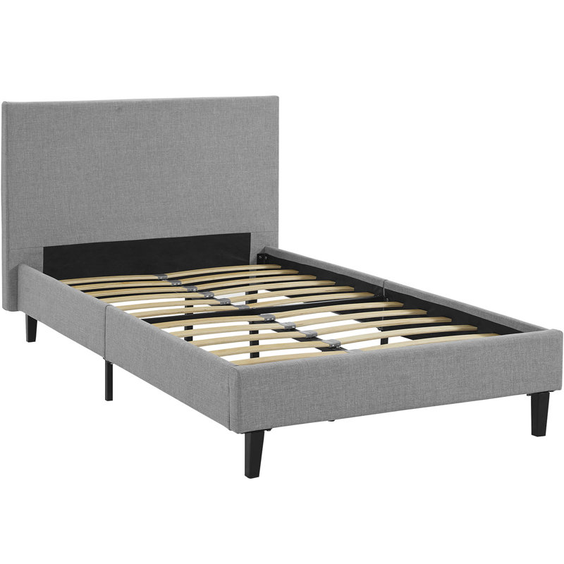 Modway Bed Frame, Light Gray, Twin