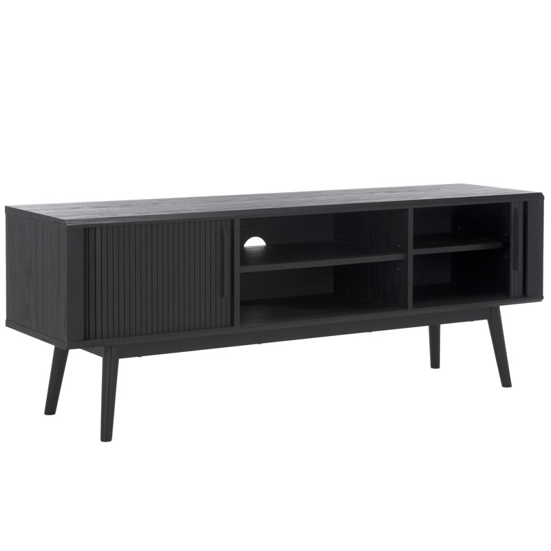 Johnye Storage TV Stand, Black