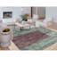 Tapis vert noué à la main de haute qualité