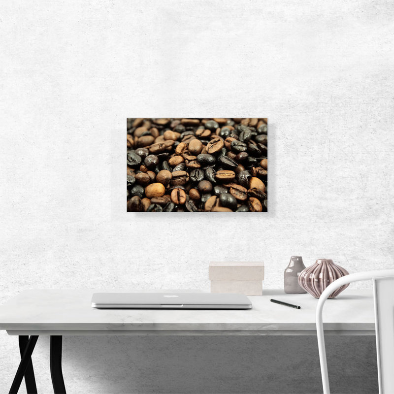 Coffee Beans Coffee Shop Decor - reproduction de photo sur toile tendue, H 12 po x l 18 po x P 0,75 po