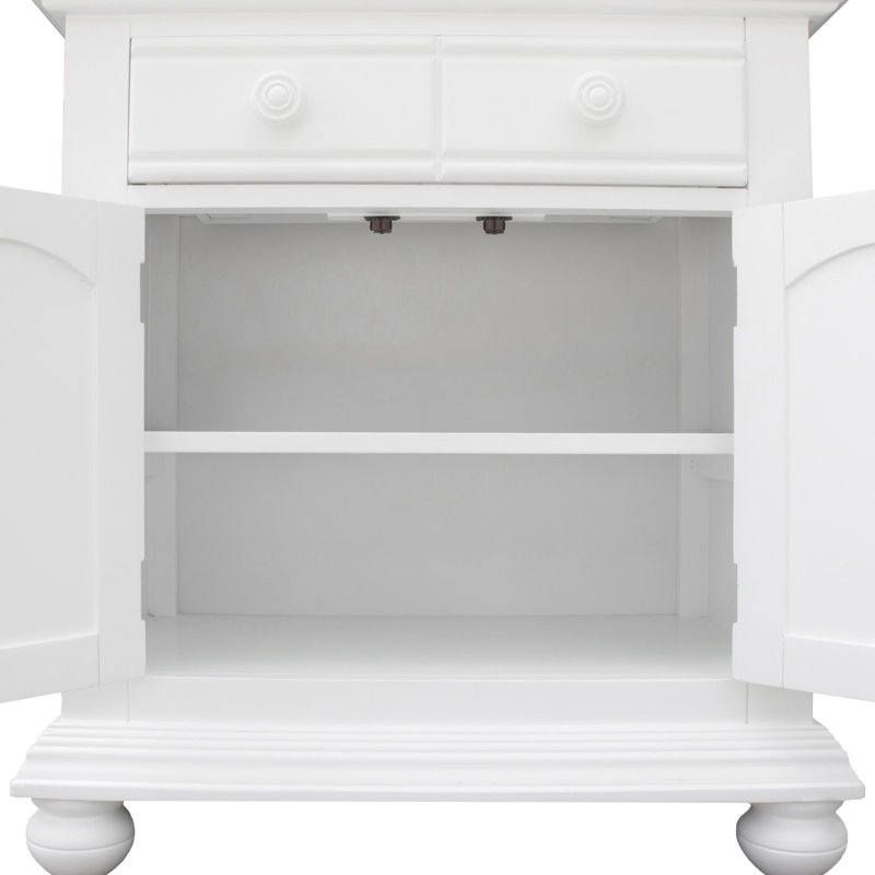 Cape Cod Cape 2 Door Nightstand, White