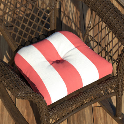 Awning Stripe Indoor/Outdoor Seat Cushion