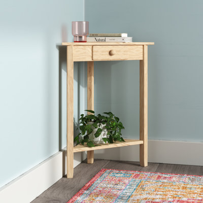 Manatuto Solid Wood End Table with Storage