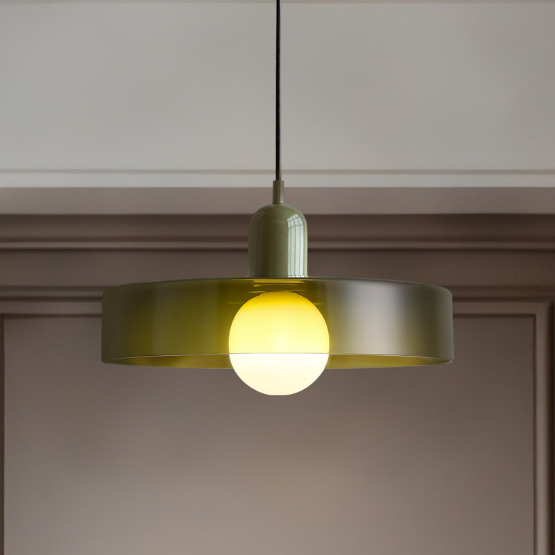 Triston 1 - Light Pendant, Green, Green, 8.66" H x 13.78" W x 13.78" D