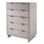 Commode en bois massif 38 po avec 5 tiroirs Granville-86778349