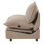 Chaise rembourrée sans accoudoirs en tissu de lin moderne-121000747