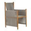Chaise de salle à manger Pacifica Teck naturel / corde / laiton-374185442-374185484