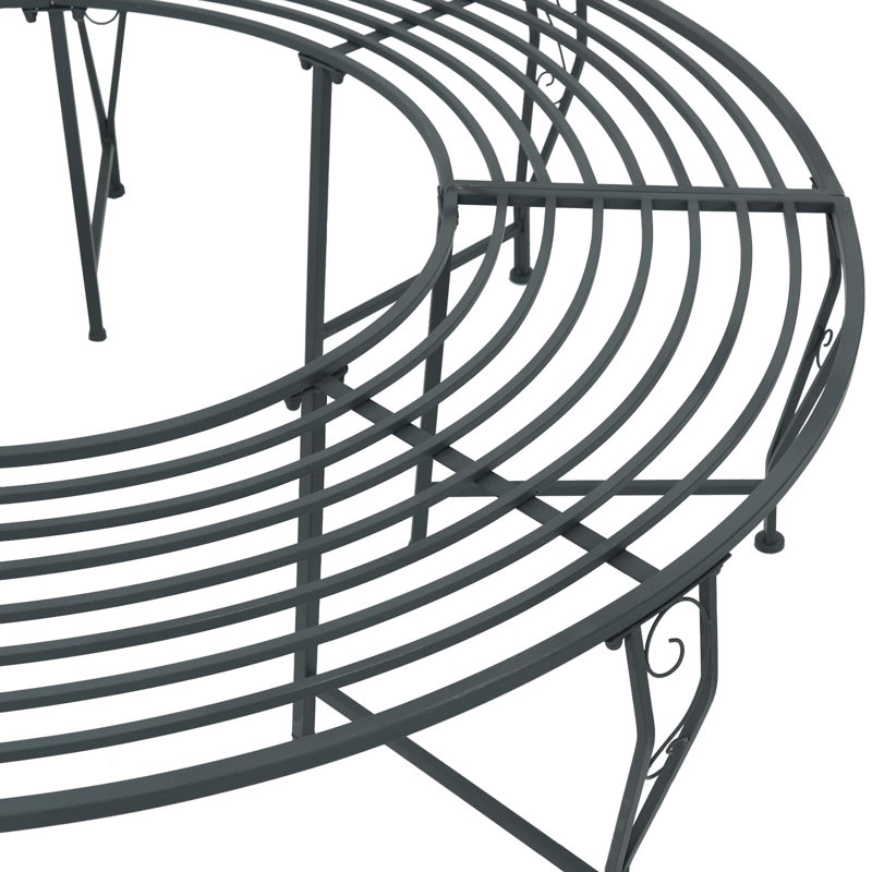 Outdoor Bench, Silver Grey