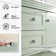 48“ Double Sink Bathroom Vanity With Resin Countertop, Faucet, 2 Doors 2 Drawers With Open Shelf