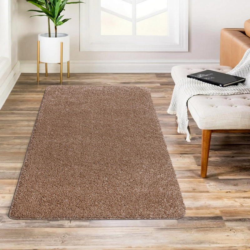 Camdon Solid Colour Indoor / Outdoor Area Rug, Rectangle 60 x 110cm