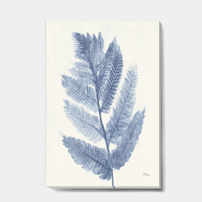 «Forest Ferns Blue», reproduction d'art sur toile
