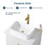 Ensemble de meuble-lavabo simple 30 po blanc moderne