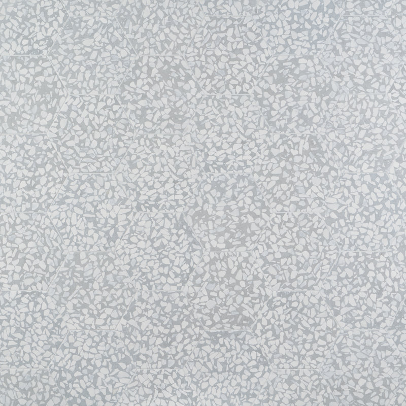 Carreau de sol et de mur en porcelaine de 9 po à aspect terrazzo de Jurassic Hex (8,07 pieds carrés / caisse), Ardoise