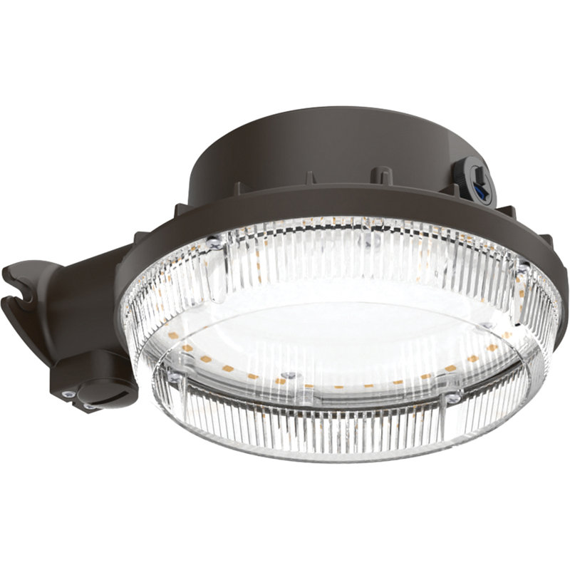 Dark Bronze Aluminum Outdoor LED Security Light with Photocell
