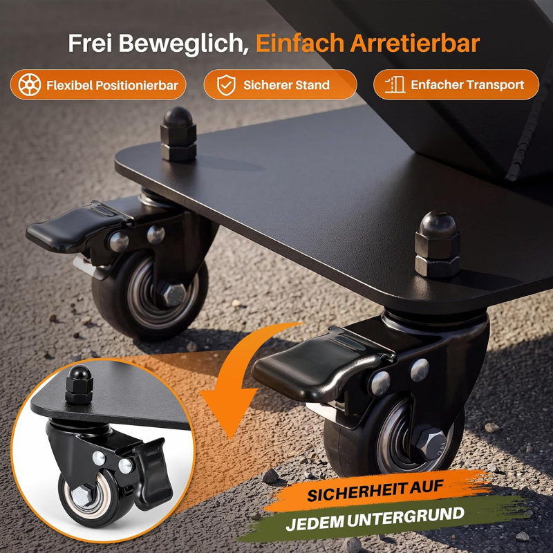 Freestanding Pellet Space Heater with Wheels