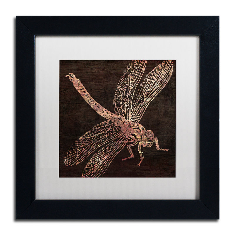 «Dragonfly» par Jadaya, impression encadrée, H 11 po x l 14 po x P 0,5 po, Blanc