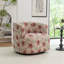 Fauteuil demi-tonneau pivotant rembourré Bryonie