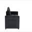Causeuse convertible en velours l 53,5 po Maeve avec capitonnage et poche latérale