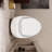 Egg Shape Ceramic Toilet In Glossy White - 1.28 Single Flush, Stain, Bathroom White, Modern Artistic Design