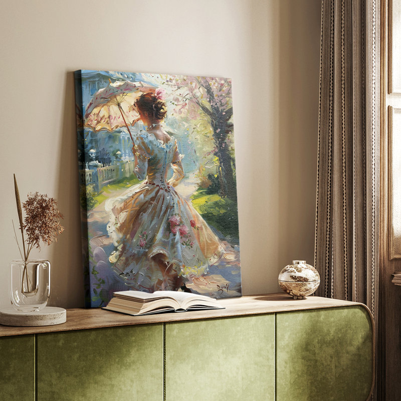 «WOMEN Series DCCV III» - Toile tendue avec châssis Premium - Prêt à être accroché, H 18 po x l 12 po