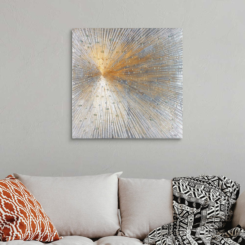 «Starburst of Crystals» par Joseph Michaels, reproduction d'art graphique sur toile, H 30 po x l 30 po x P 1,25 po