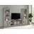 Gerret 3-Shelf Media Tower With Storage Cabinet Grey Driftwood-208650378
