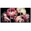 "Flower Blossom", bouquet de pivoines roses, photos murales modernes Moody, impression encadrée sur toile, 3 pièces-87392673-87392675-119396124
