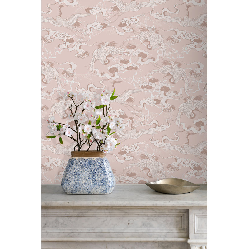 Yuki Osada Wallpaper Double Roll, Blush Rose
