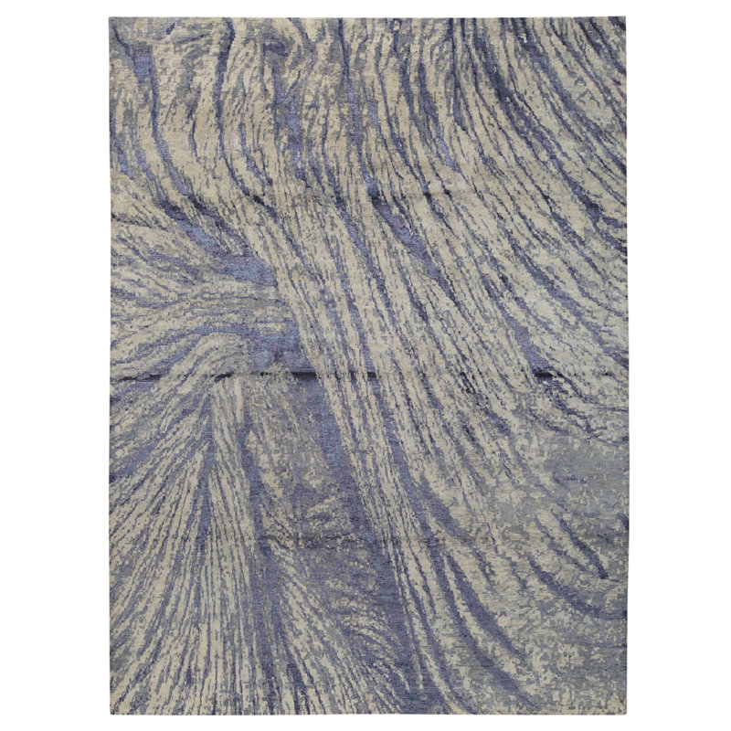 Tapis rectangulaire noué à la main