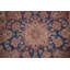 Tapis traditionnel rouge et rose à motif floral 9 x 13